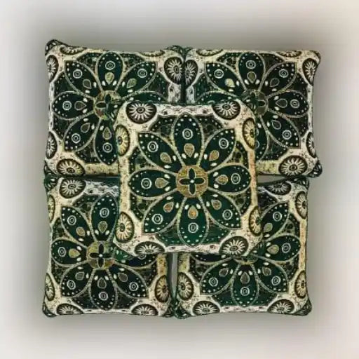 5-Piece Velvet Jacquard Cushion Covers Set