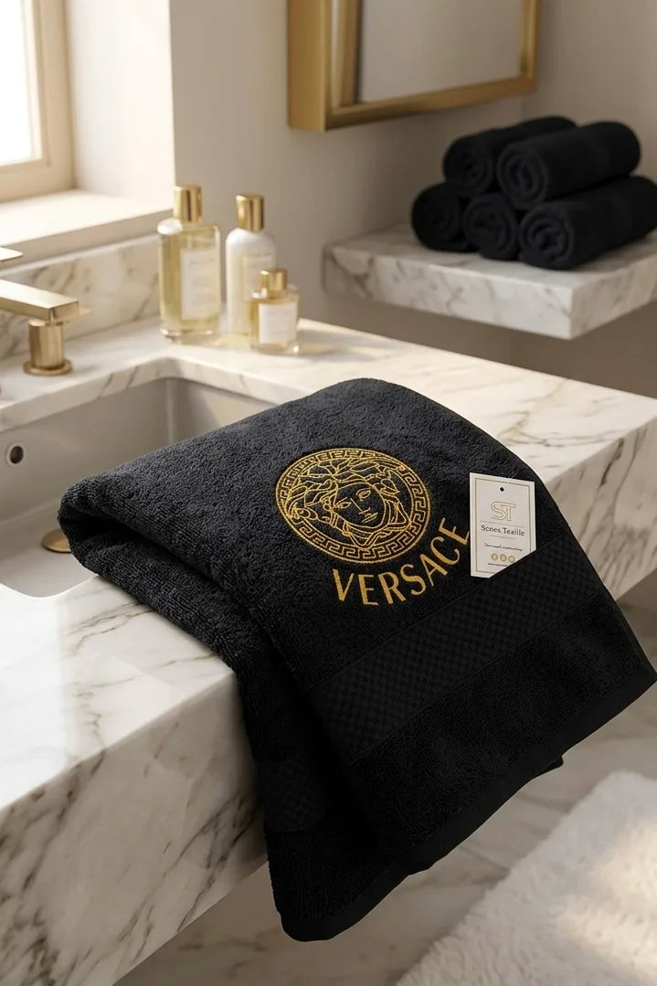 Versachi Pure Cotton Bath Towel Single and set  – Export Quality (single and pair )