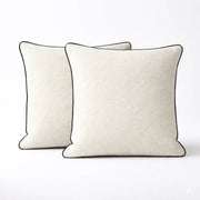 Modern Terry Cushion – Soft Texture & Hidden Zip (Pack of 2)