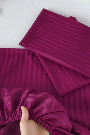 Luxury Stripe Fitted Bedsheet - King Size