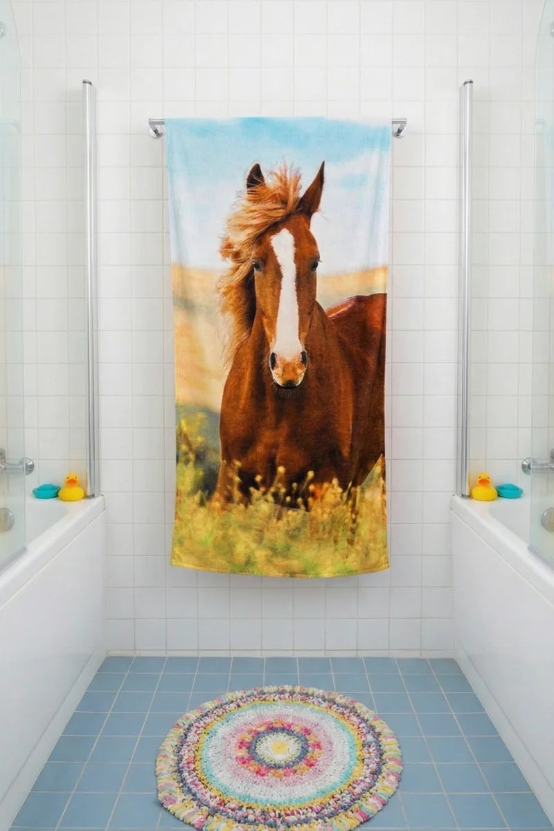 Adventure Towel for Kids – Horse, Playful & Durable