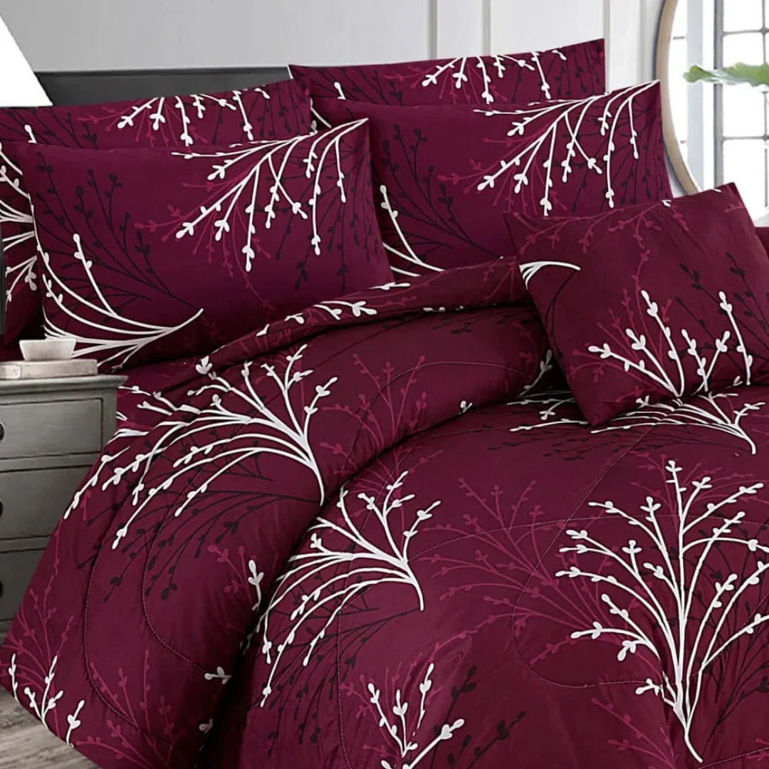 Signature Ash-1031 Cotton Comforter Set – 7PCS