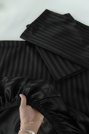 Luxury Stripe Fitted Bedsheet - King Size