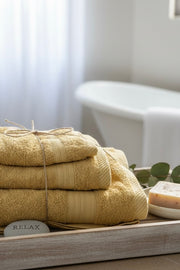 Imported Cotton Towel Set – Export Quality (3-Pcs)