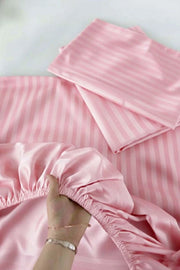 Luxury Stripe Fitted Bedsheet - King Size