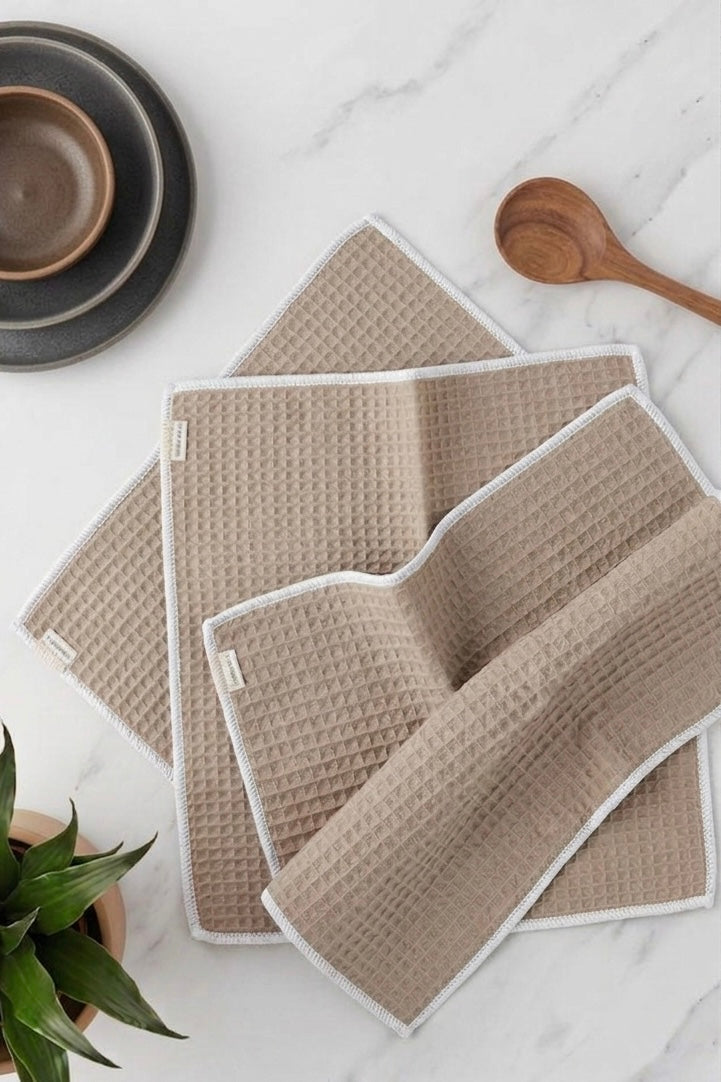 Waffle Weave Kitchen Duster 12x12 inches | 100% Pure Cotton | Romal