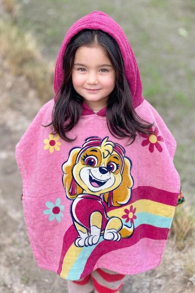Popular design(kids wrap towel) poncho– Quick Dry & Super Absorbent for (2 to 7 year)