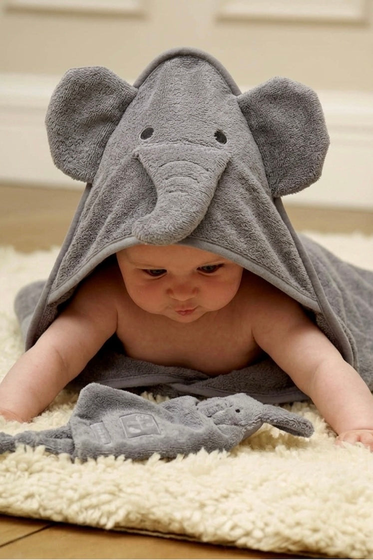 Kids Elephant warping sheet Hooded Towel – Soft & Absorbent