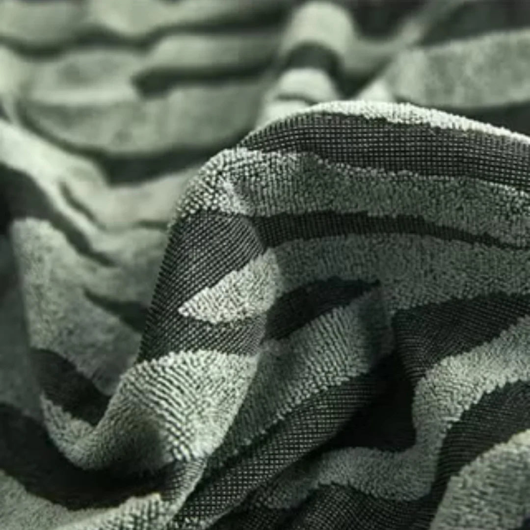 Zebra Stripe Gersey Sofa Covers (Green)
