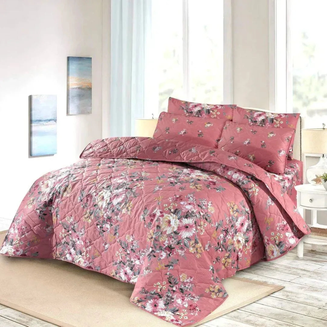 Pinkion Cotton Comforter Set – 7 Pieces