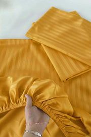Luxury Stripe Fitted Bedsheet - King Size