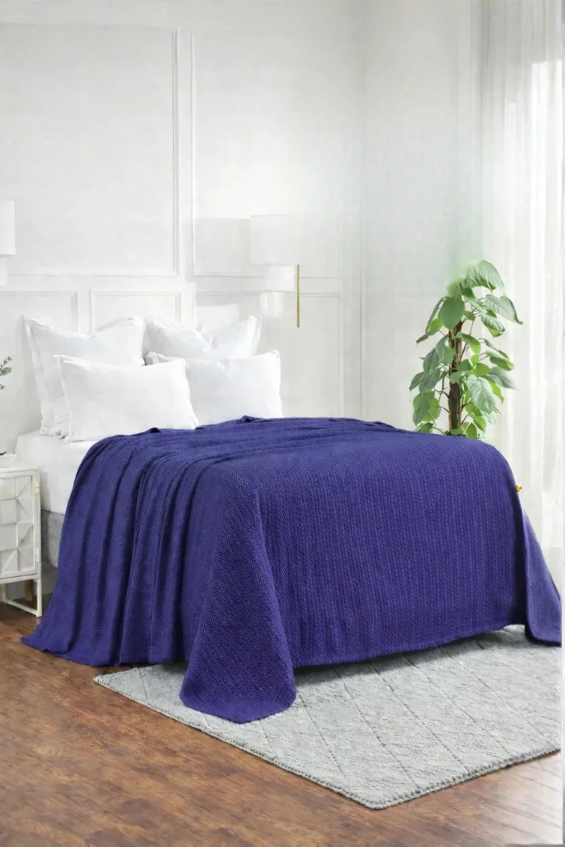 Zig-Zag Chevron All-Season Cotton Bedding Blanket