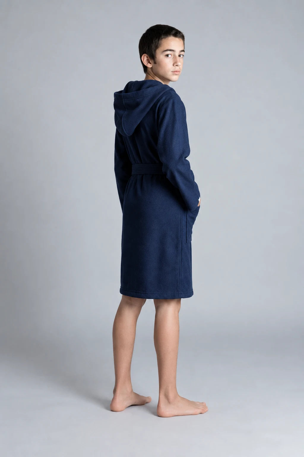 Tommy Hilfiger Kids Bathrobe – Navy & Pink | (Ages 8, 10, 12 & 14 Years)