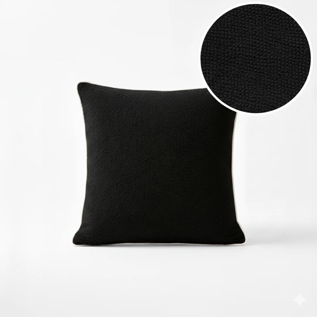 Modern Terry Cushion – Soft Texture & Hidden Zip (Pack of 2)