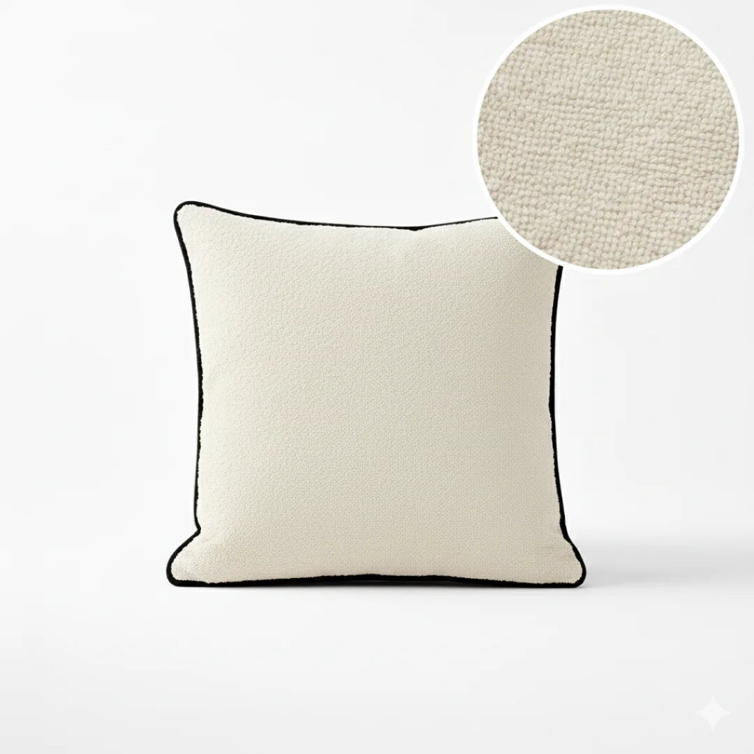 Modern Terry Cushion – Soft Texture & Hidden Zip (Pack of 2)