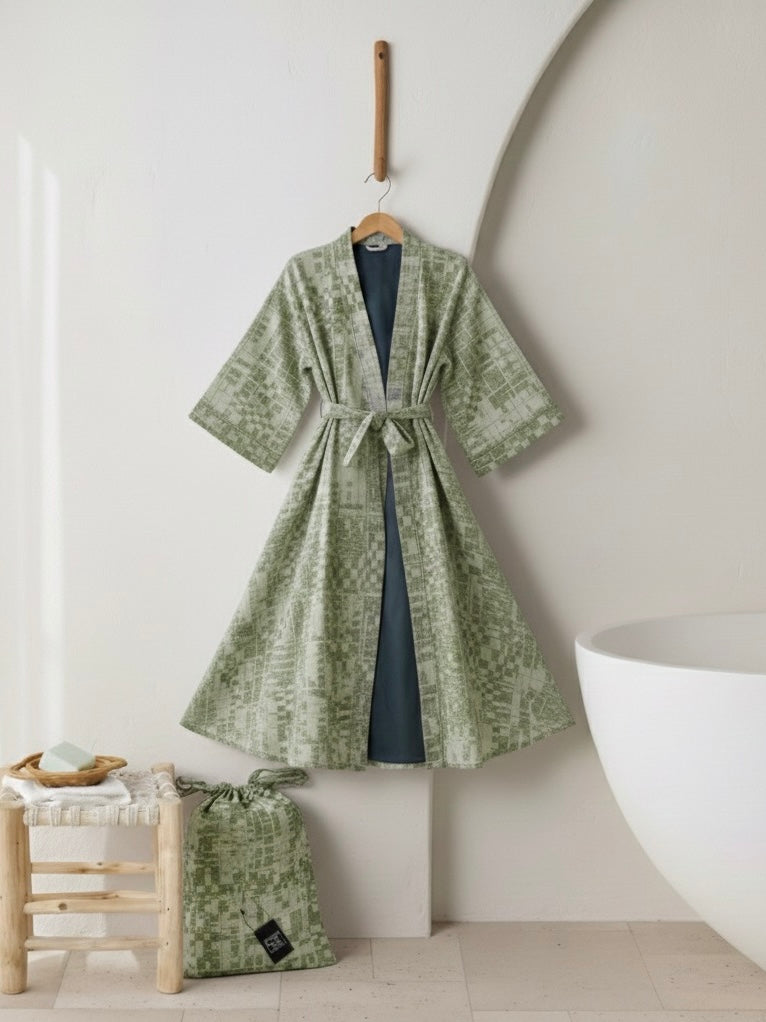 Waffle Bathrobe | beautiful diet yarn Bathrobe Set | women | Soft & Stylish