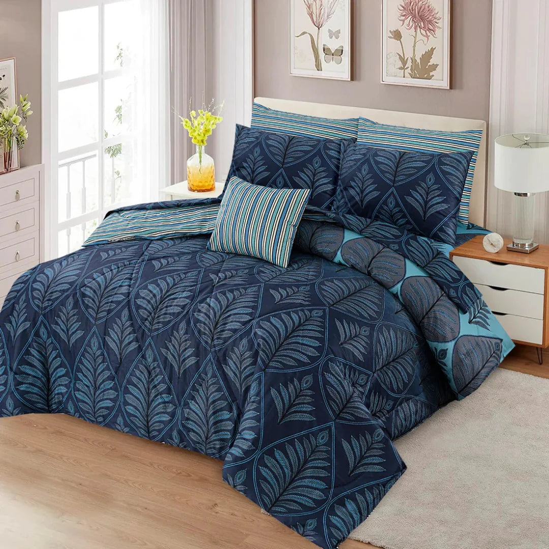 Signature Pan Cotton Comforter Set – 7 Pieces