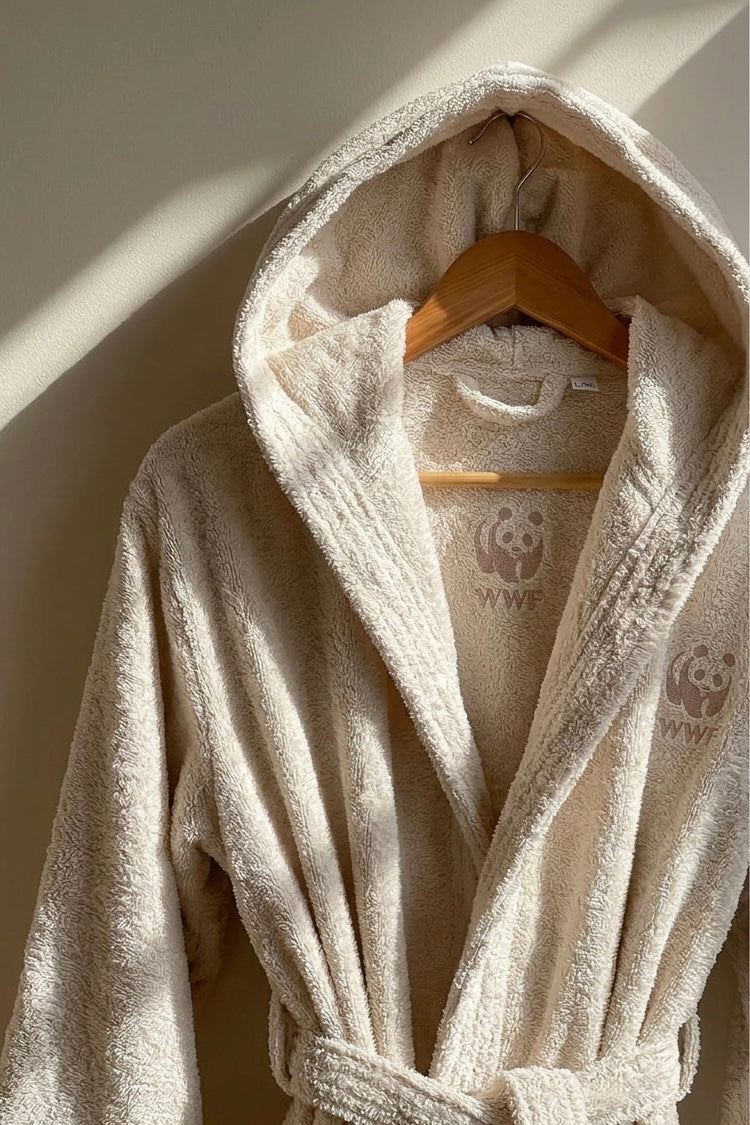 Terry bathrobe men and women | Cotton bathrobe | 500 gsm | with cute Embroedry