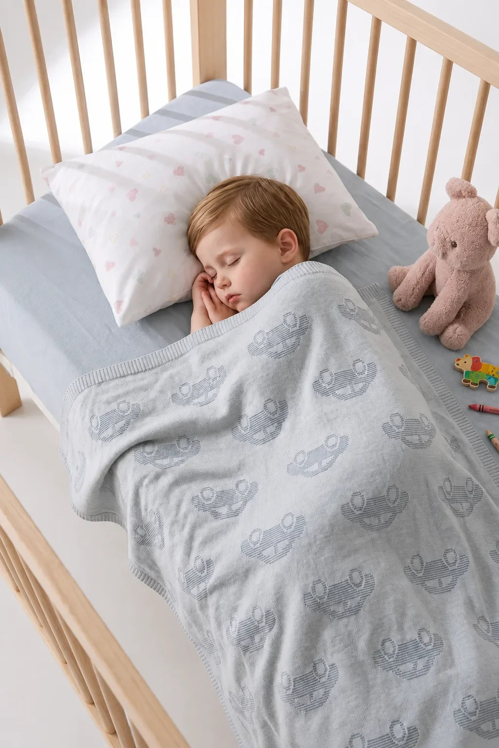 3-Layer 100% Cotton Kids Blanket – Soft Baby Blanket for Boys & Girls