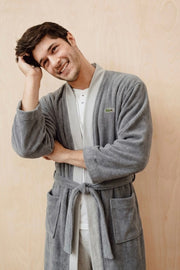 Lacoste Bathrobe for Men & Women | Cotton | gray