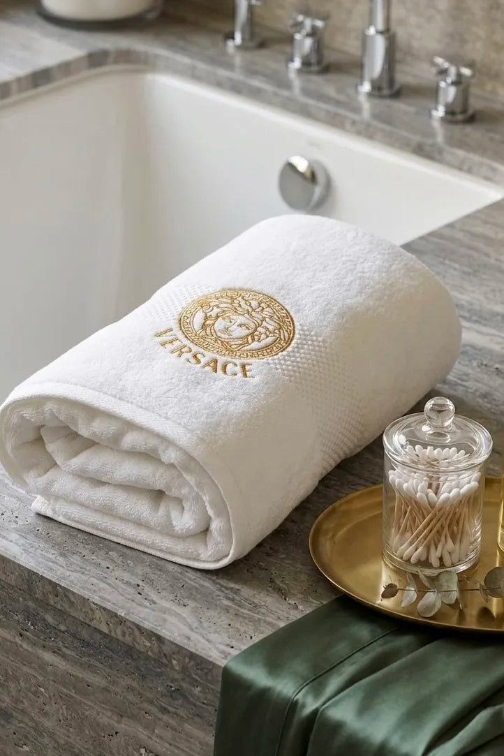 Versachi Pure Cotton Bath Towel Single and set  – Export Quality (single and pair )