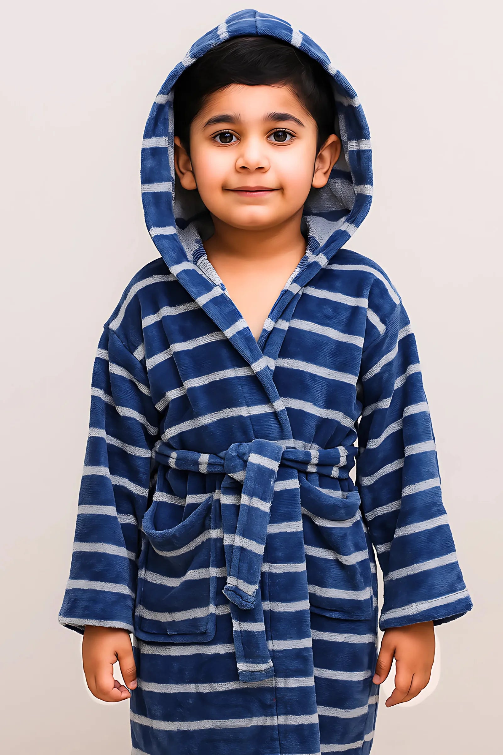 Kids Cotton Velvet Bathrobes (Available in Multiple Colors)