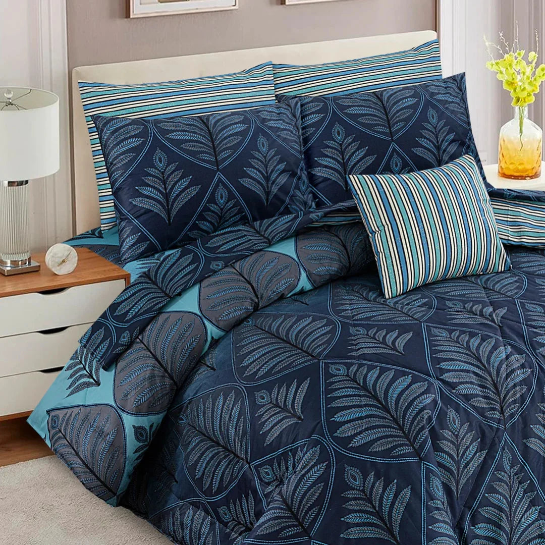 Signature Pan Cotton Comforter Set – 7 Pieces