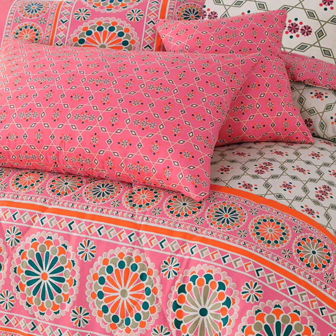 Signature Flor Cotton Comforter Set – 7 Pieces