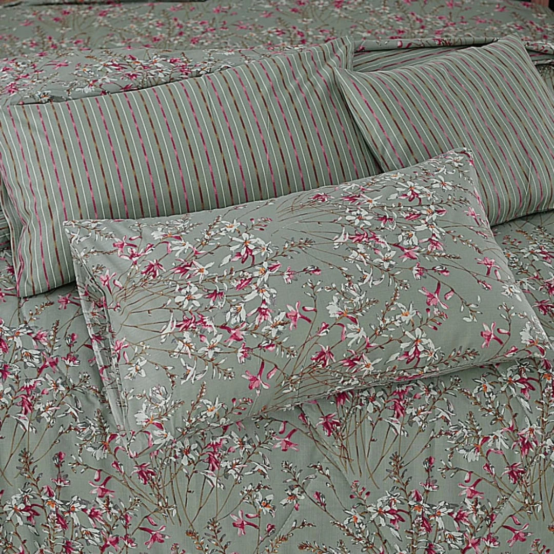 Signature ASH-1027 Cotton Comforter Set – 7 Pieces