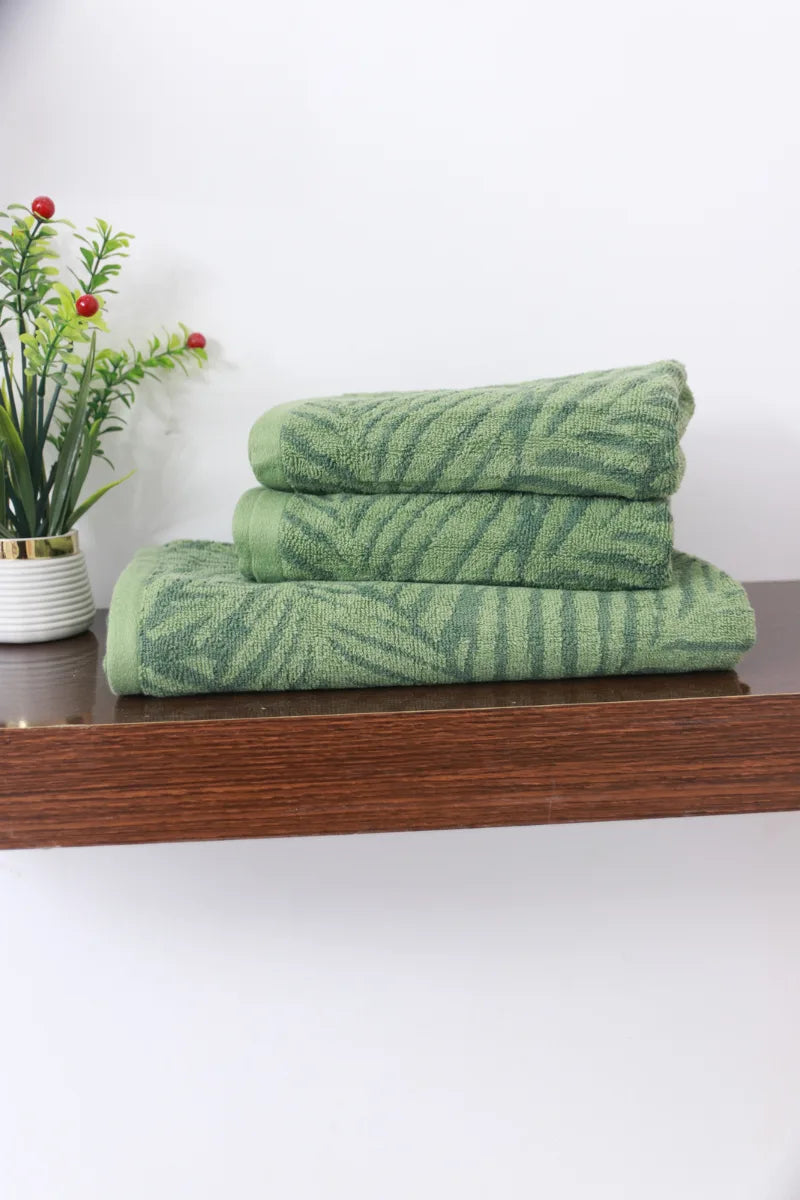 Cotton Towel Set – Pack of 3, Soft & Absorbent