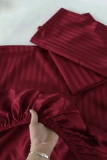 Luxury Stripe Fitted Bedsheet - King Size