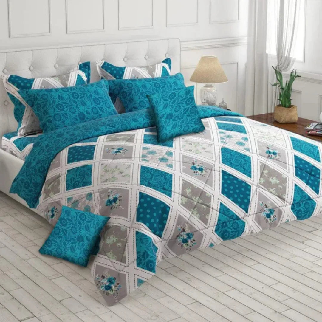 Signature Utopia Cotton Comforter Set – 7 Pieces