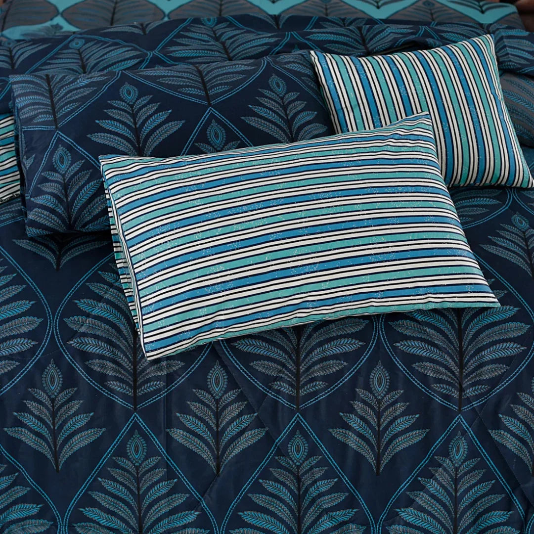 Signature Pan Cotton Comforter Set – 7 Pieces