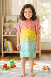 Fluffy Hooded Poncho for Kids – Bath & Beach Ready