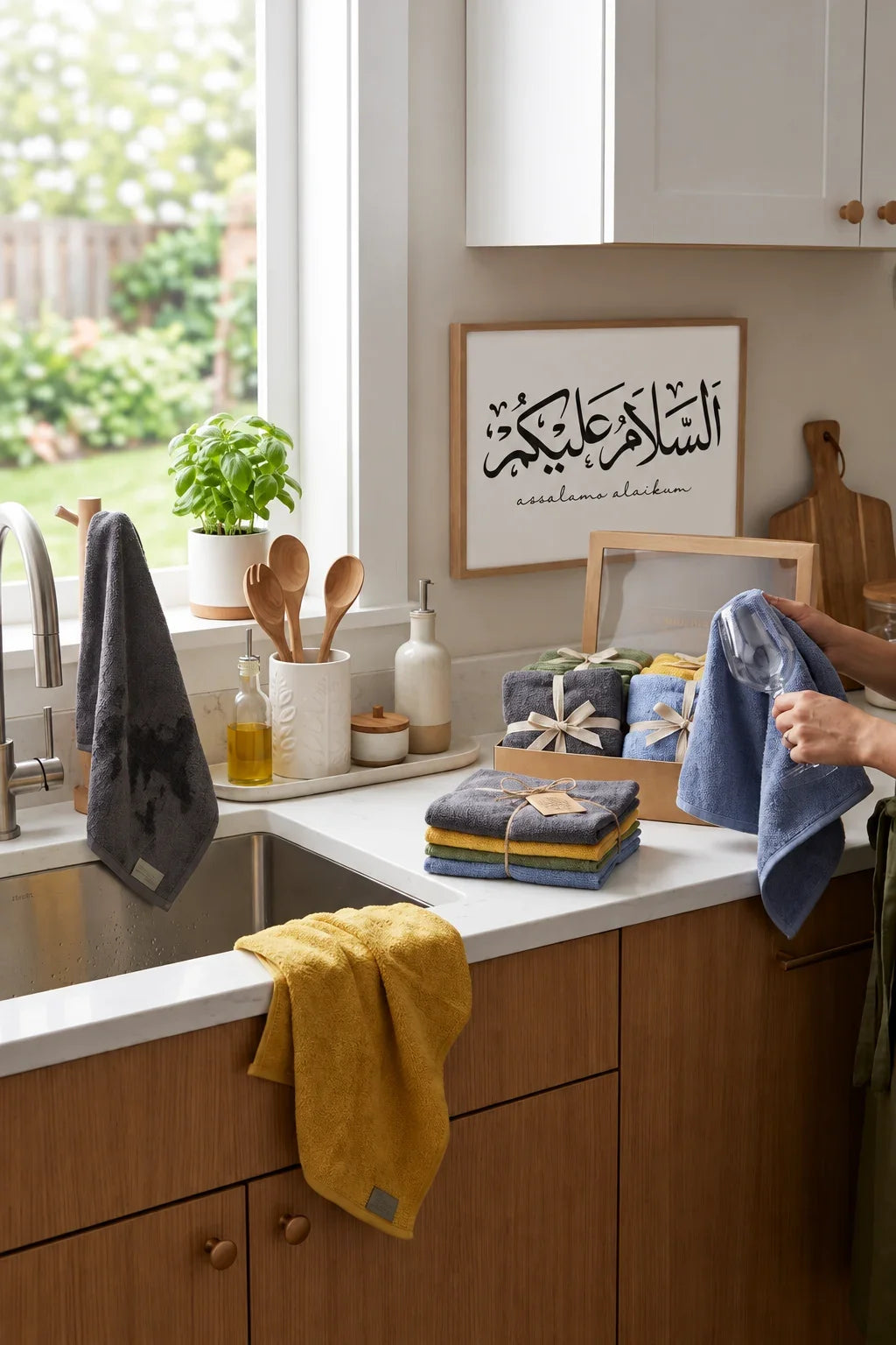 Premium Microfiber Kitchen Towels – Soft & Absorbent | Pack of 6 & 12