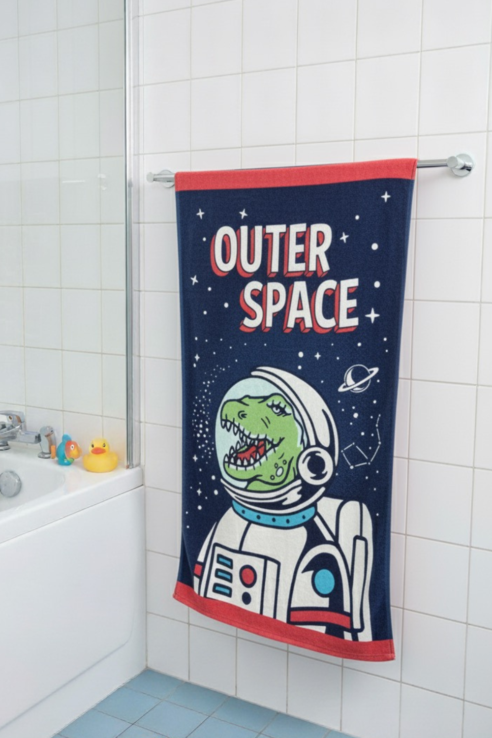 Vibrant Cartoon Print Towel for Kids