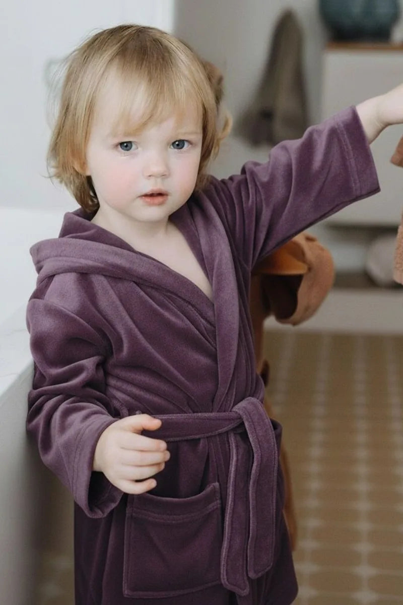 Kids Velvet Bathrobe – Soft & Cozy | Ideal for Ages 4 to 6 Years
