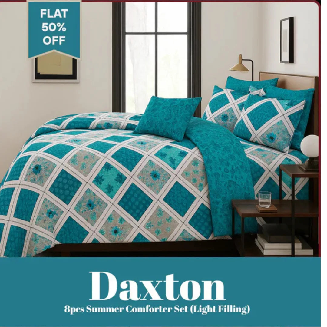 Signature Utopia Cotton Comforter Set – 7 Pieces