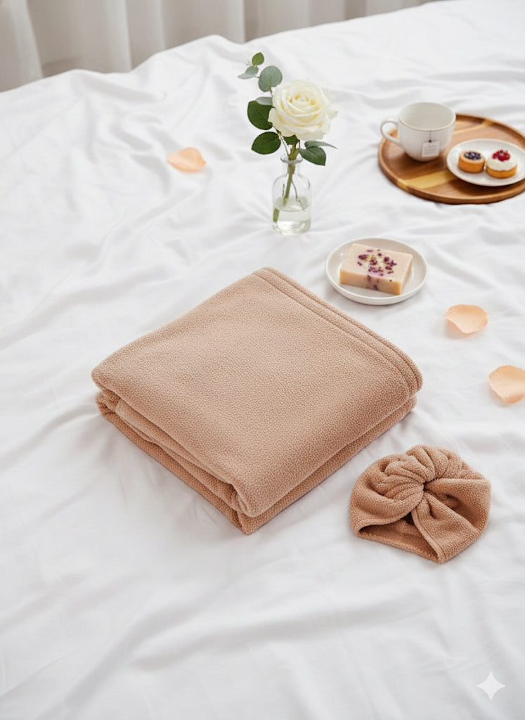 Peach shower wrap | Women Special | velvet Stuff 100% absorption