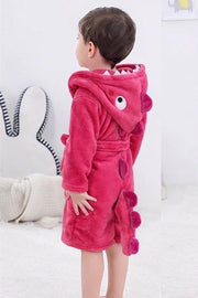 Cute Pink Dragon Kids Bathrobe – Everyday Comfort | 4–8 Years