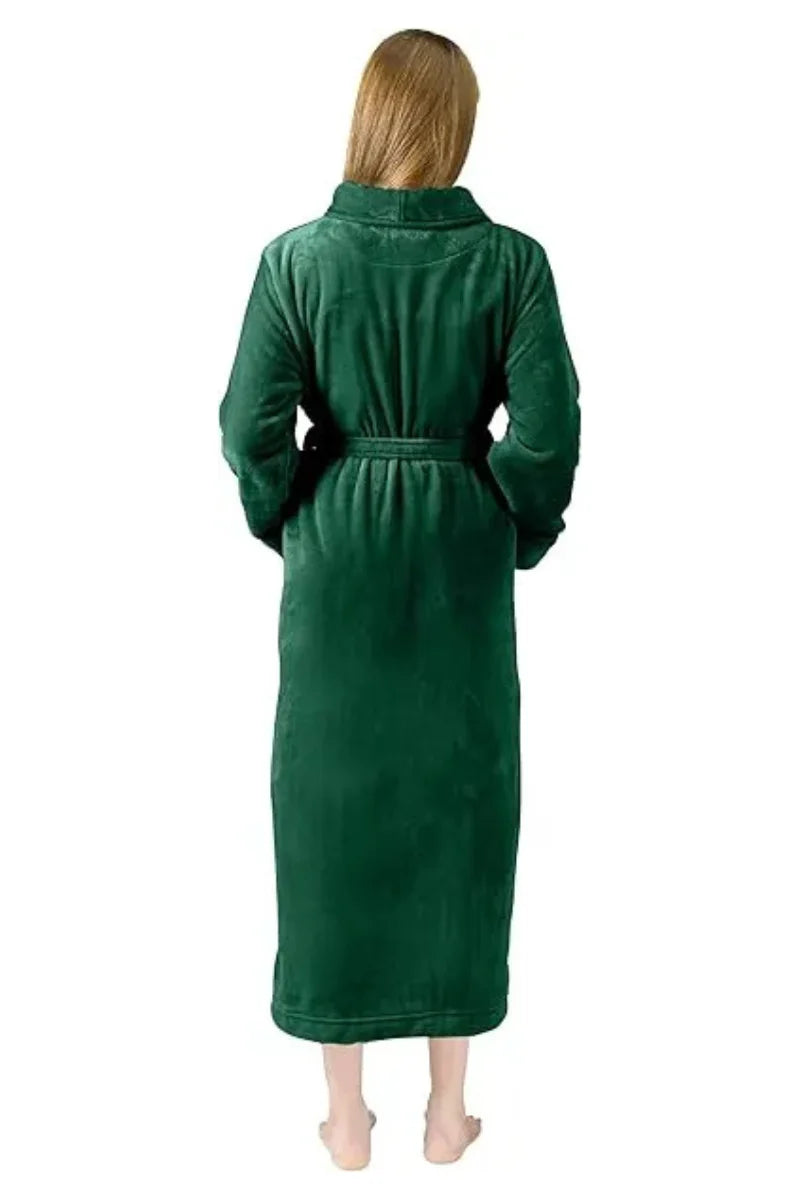 Plush Women’s Fleece Bathrobe Long Shawl (Available in 3 Colors)
