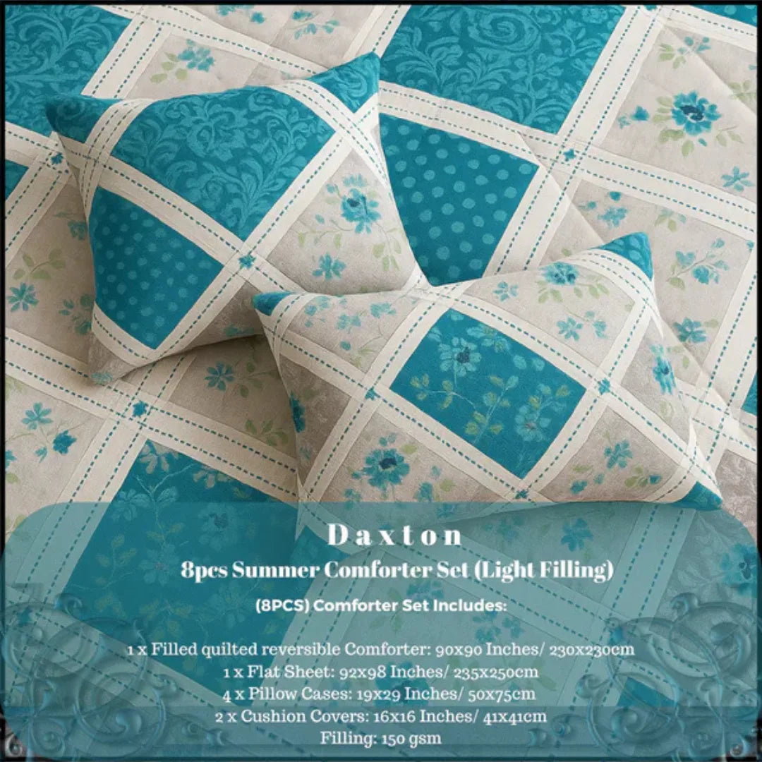 Signature Utopia Cotton Comforter Set – 7 Pieces