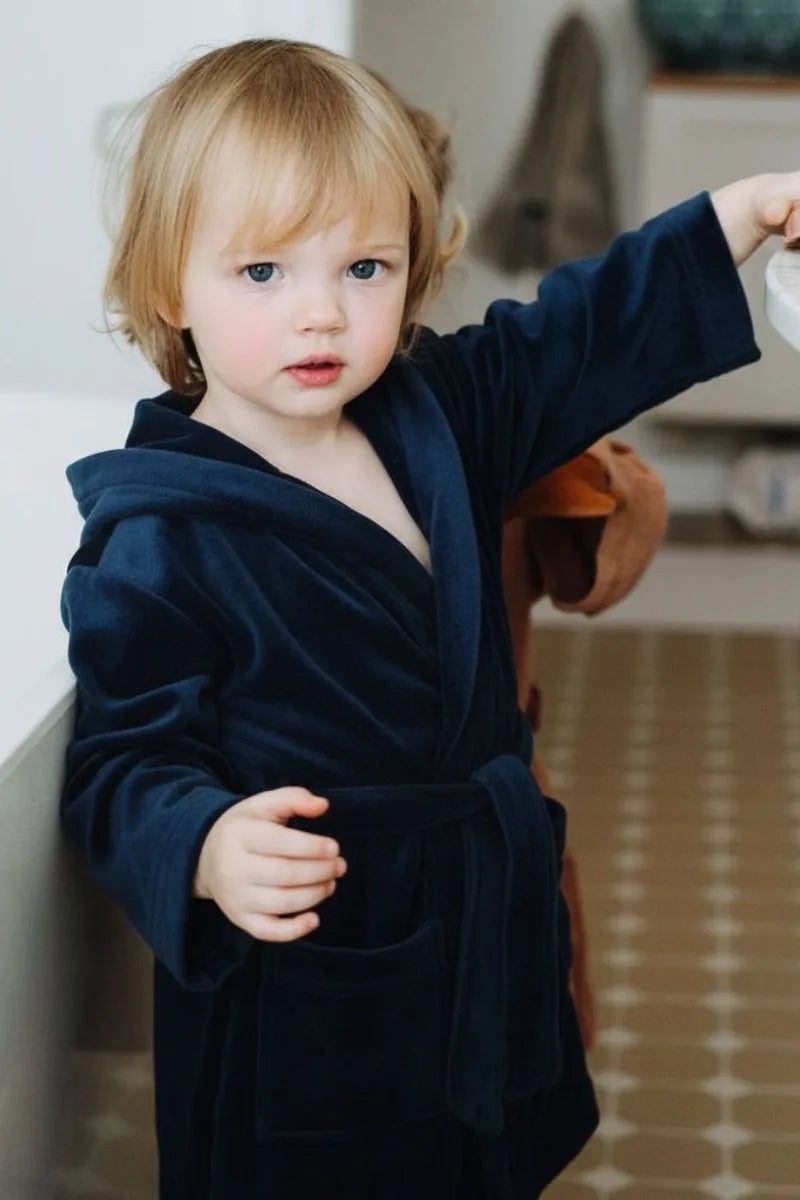 Kids Velvet Bathrobe – Soft & Cozy | Ideal for Ages 4 to 6 Years