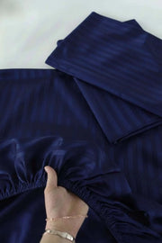 Luxury Stripe Fitted Bedsheet - King Size