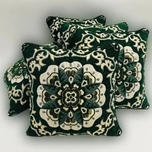 5-Piece Velvet Jacquard Cushion Covers Set