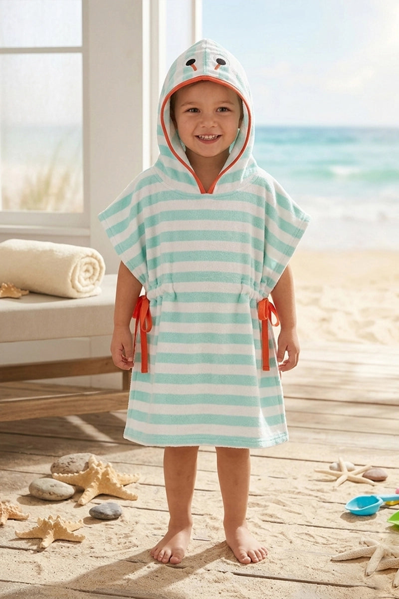 Strips Premium Cotton Kids Ponchu – Quick Dry & Super Absorbent