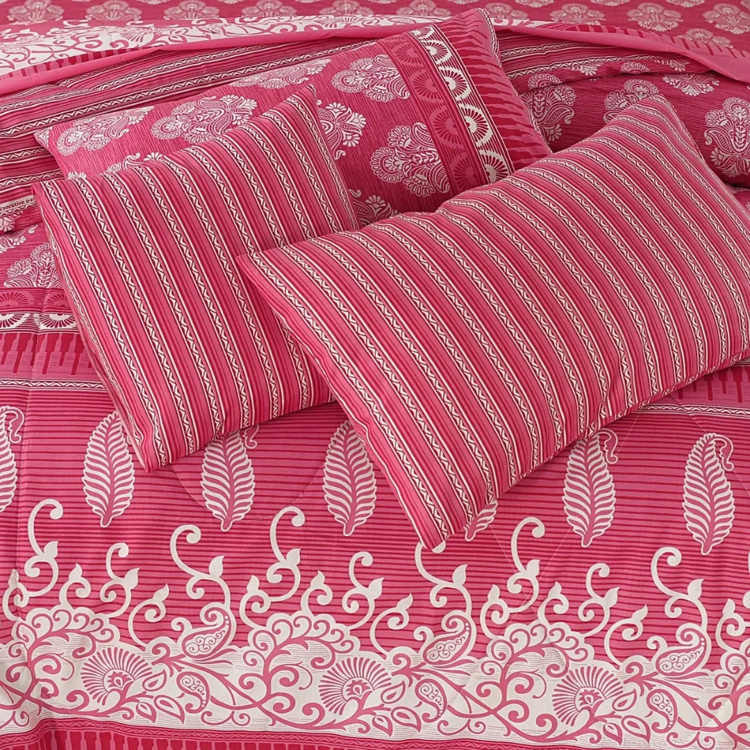 Signature Petal Cotton Comforter Set – 7PCS