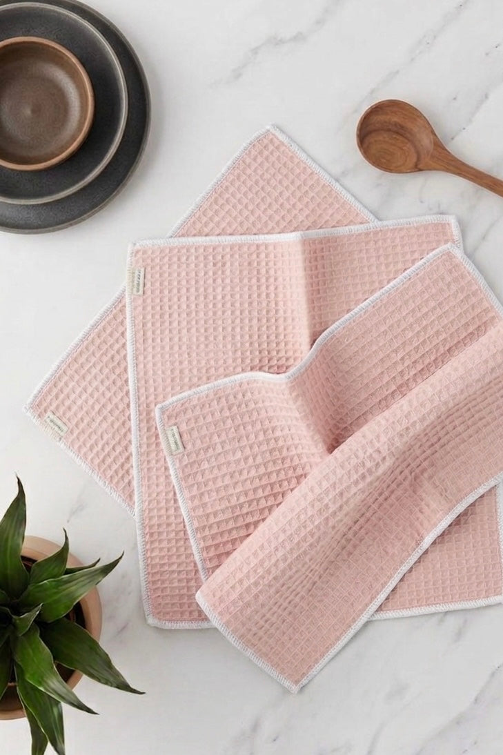 Waffle Weave Kitchen Duster 12x12 inches | 100% Pure Cotton | Romal
