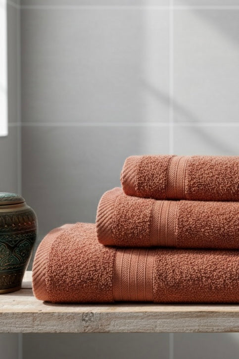 Imported Cotton Towel Set – Export Quality (3-Pcs)