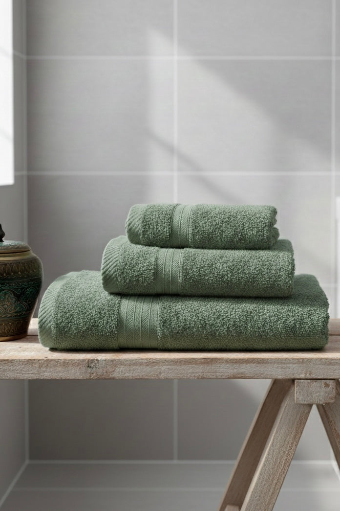 Imported Cotton Towel Set – Export Quality (3-Pcs)